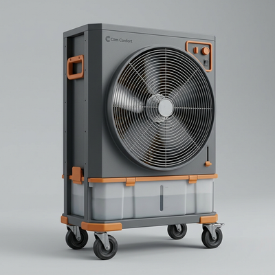 Rafraîchisseur d'Air Industriel Clim Confort Pro 60L 8000 m³/h